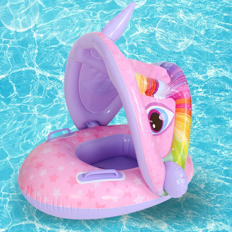 

Summer Baby Float Circle Swimming Inflatable Infant Floating Kids Swim Pool Accessories Sunshade Circle Bathing Toys