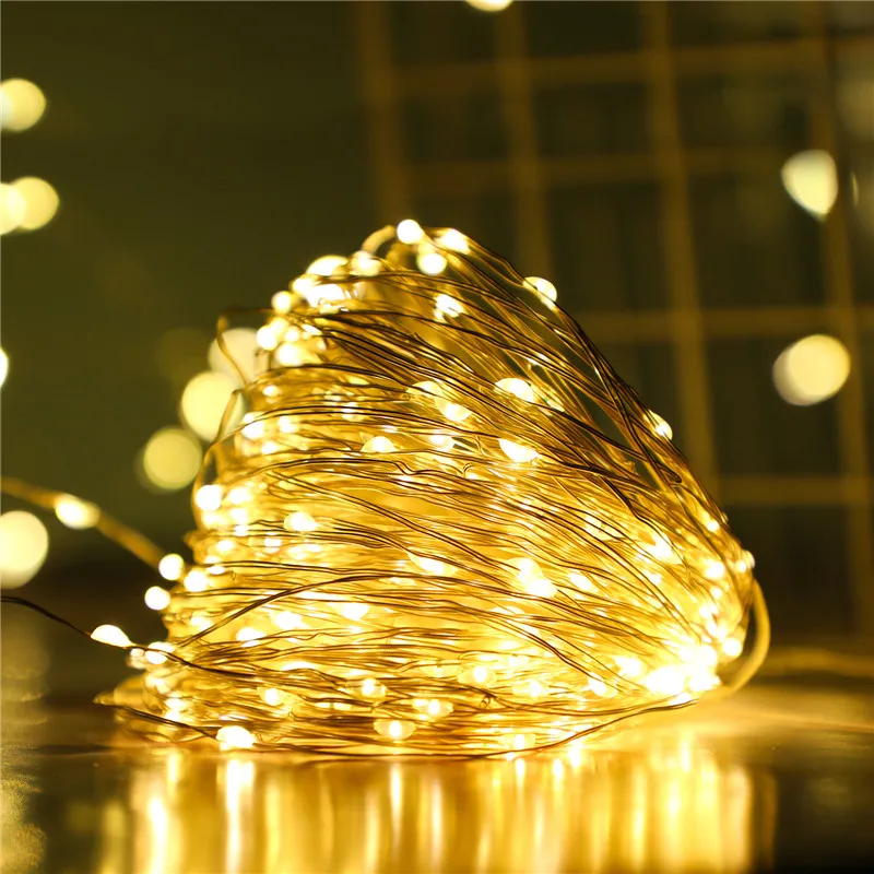 USB LED String Lights Fairy Garland Remote Control 5M/10M/20M/30M Copper Wire Lamp for Christmas Wedding Party Garden Decoration |