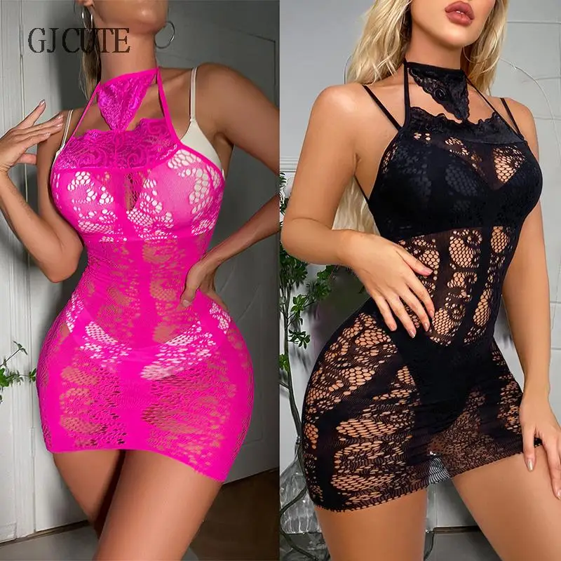 

Sexy Mesh Sheer See Through Bikini Cover Up Bathing Suit Underwear Women Clubwear Dresses Sexy Beachwear Vestido Nightwear