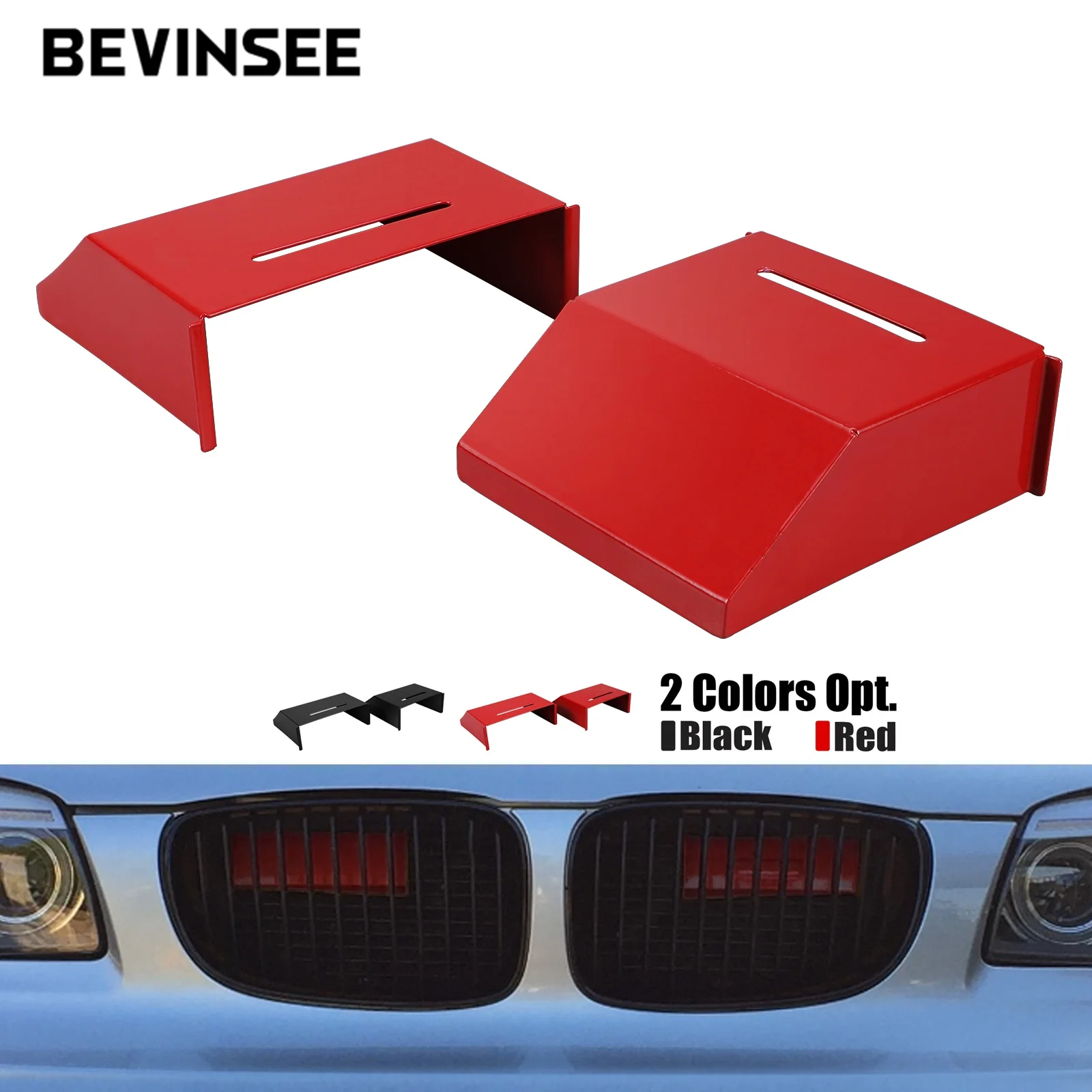 Алюминиевые воздухозаборники BEVINSEE Для BMW 1 серии E82 E87 E88 E81 116i 116d 118i 118d 120i 120d 123d 4