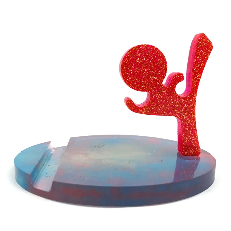 

Animal Mobile Phone Bracket Drop Glue Mold Diy Round Mobile Phone Bracket Puppy Deer Mobile Phone Bracket Silicone Mold