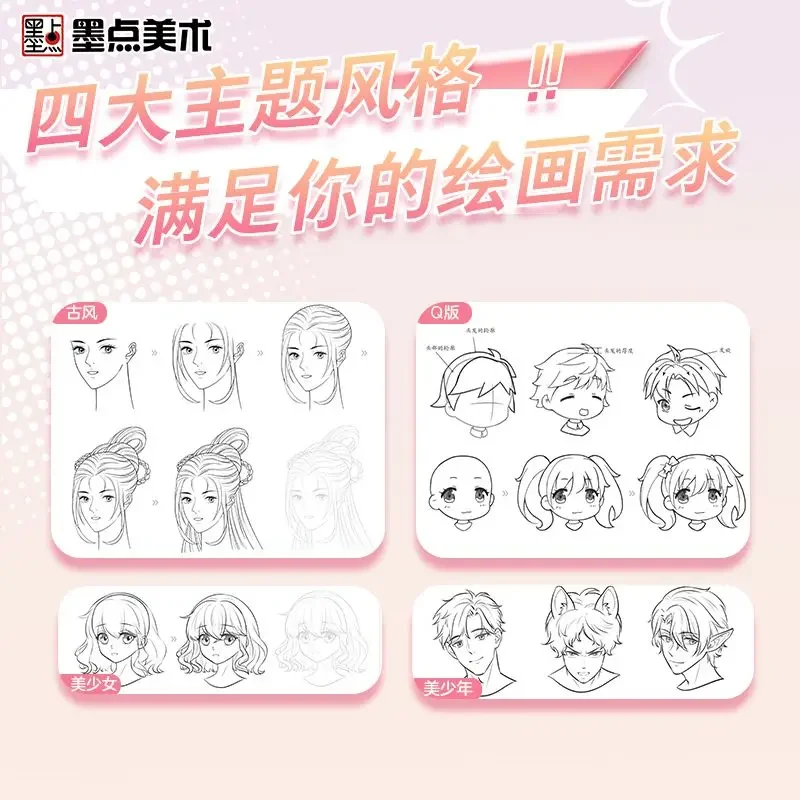 Q Edition MOE New Starter Comic Drawing Цей рисунок персонажей мультфильмов q Учебник по рисованию