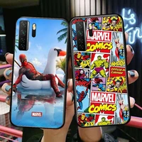 marvel comics black soft cover the pooh for huawei nova 8 7 6 se 5t 7i 5i 5z 5 4 4e 3 3i 3e 2i pro phone case cases