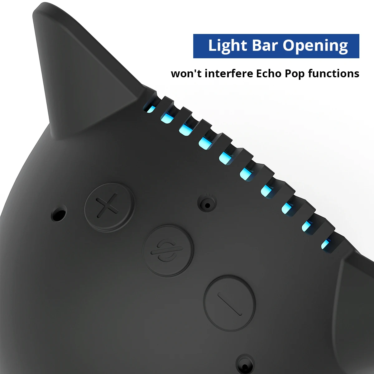 Основание для аккумулятора Alexa Echo Pop силиконовый чехол с заячьими ушками 5200 мАч