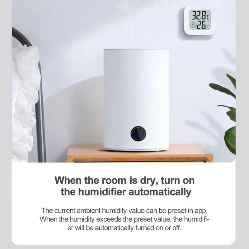 

Внутренний гигрометр Smart Life с ЖК-дисплеем, датчик температуры и влажности, шлюз Mini Zigbee для умного дома