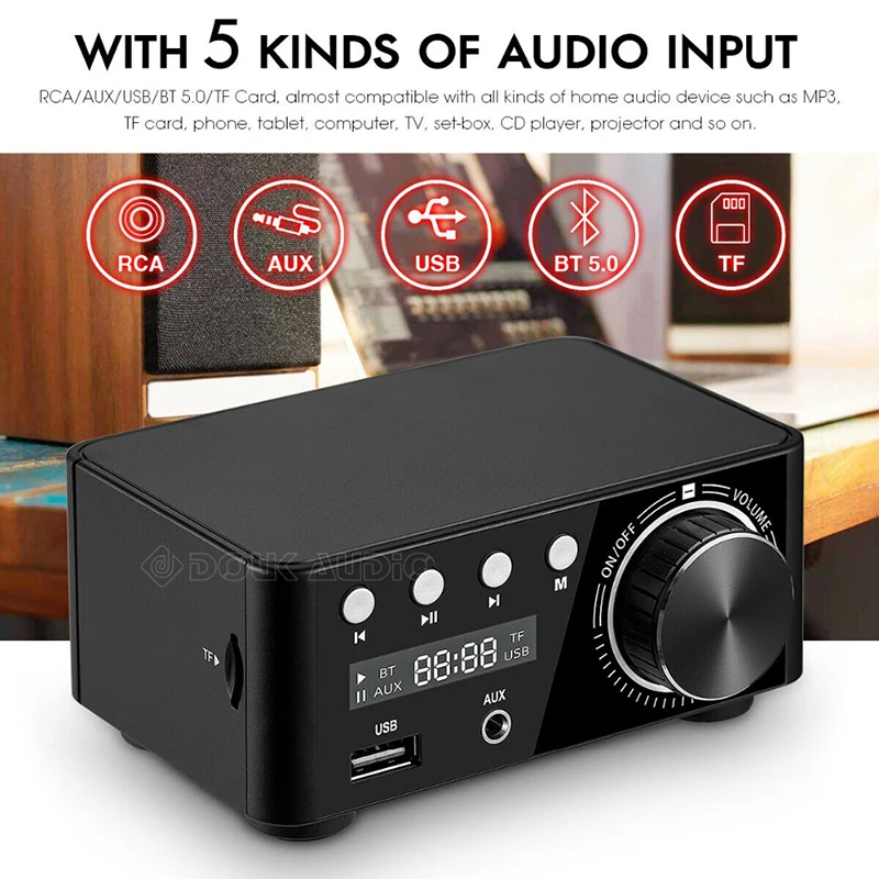 Цифровой усилитель Douk Audio HiFi 5 0 домашний стереоприемник миниатюрный