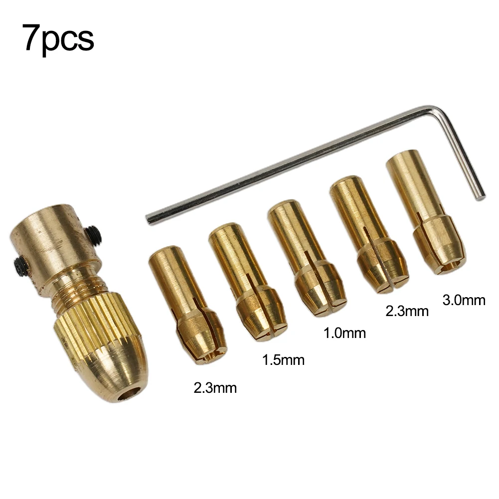 

1 Pack 2.35/3.17/4.05/5.05mm Brass Dremel Collet Mini Drill Chucks For Electric Motor Shaft Drill Bit Tool Drill Chuck Adapter