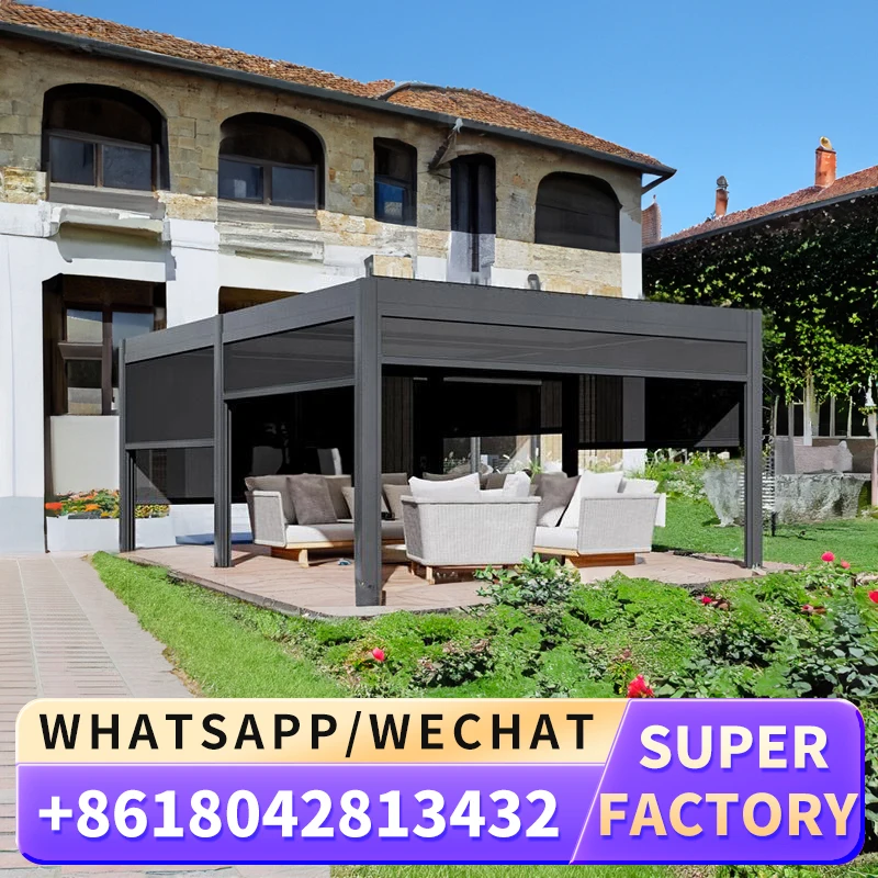 Выдвижной навес металлический материал электрический складной тент раздвижной