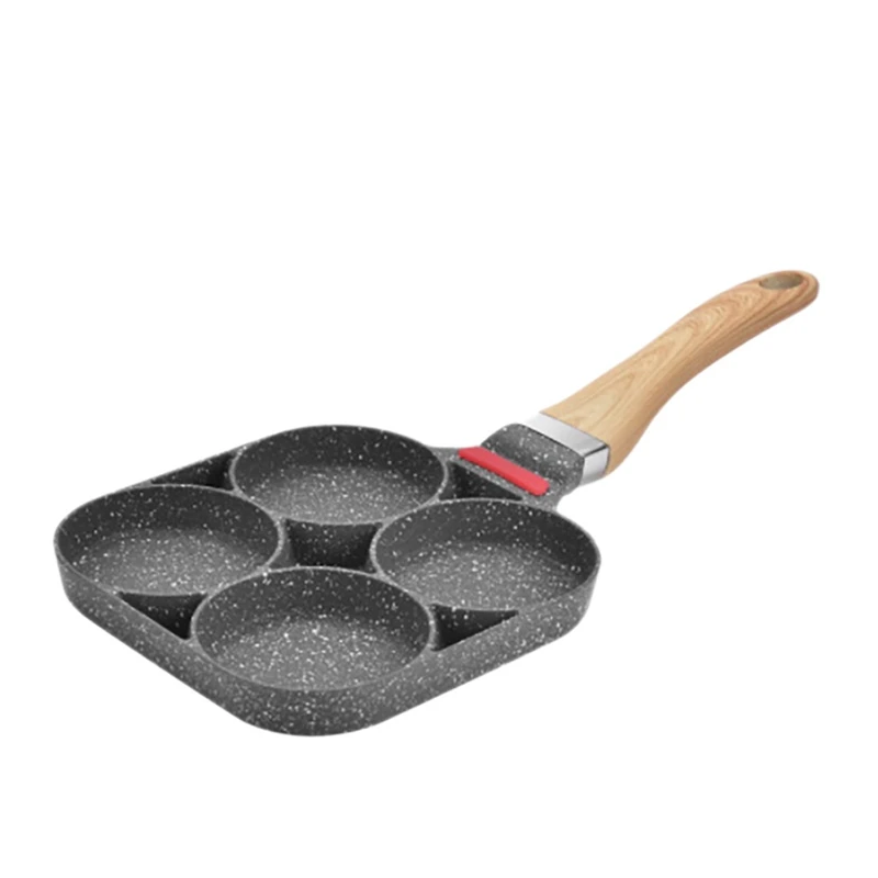 

Breakfast Pancake Cooking Pan Aluminum Frying Pan Mold For Egg Hamburger With Handle Kitchen Use