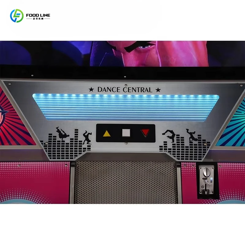 Фото Новинка FL 2026: 55-дюймовый LCD-дисплей Dance 3 Central Danz Base Just Revolution Arcade Pump It Up – танцевальный автомат с монетоприемником №2