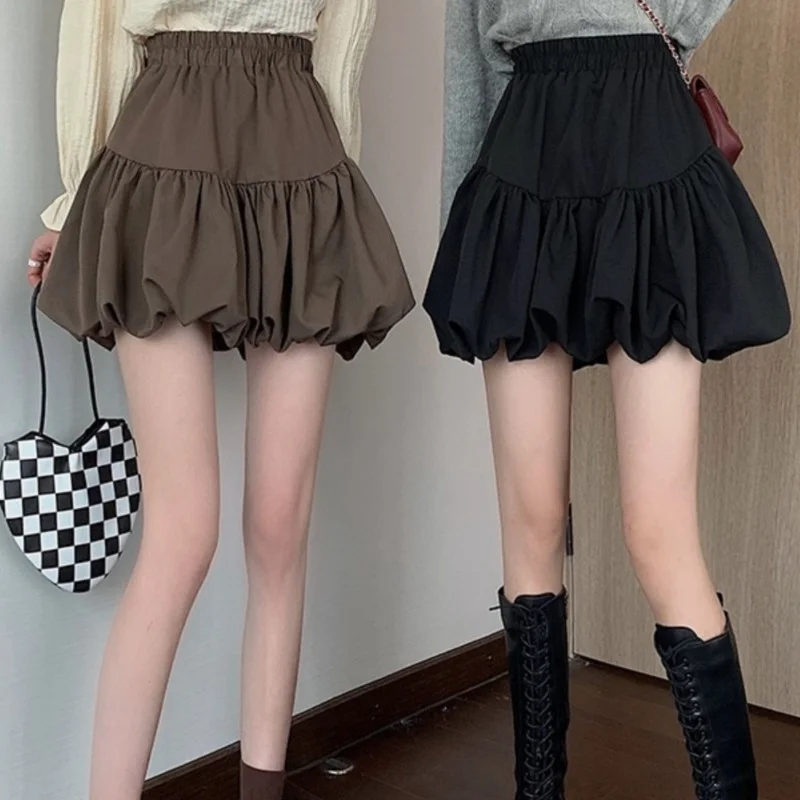 

Pettiskirt Women's Pleated Skirt Jk Skirt High Waist Style in Gray A- line Skirt High-Grade