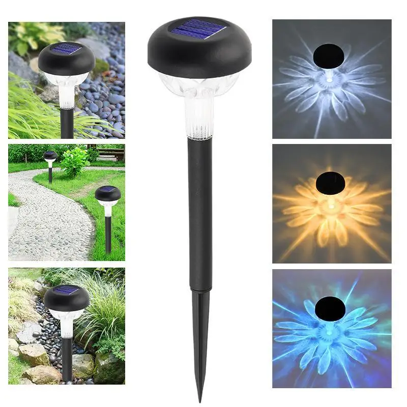 

6pcs Garden Lights Solar LED Light Outdoor RGB Waterproof Solar Pathway Lawn Lamp For Patio Yard Landscape Decoration Lighting