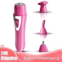 usb rechargeable multifunctional hair removal electric epilator shaver painless trimmer nose body bikini facial epilator