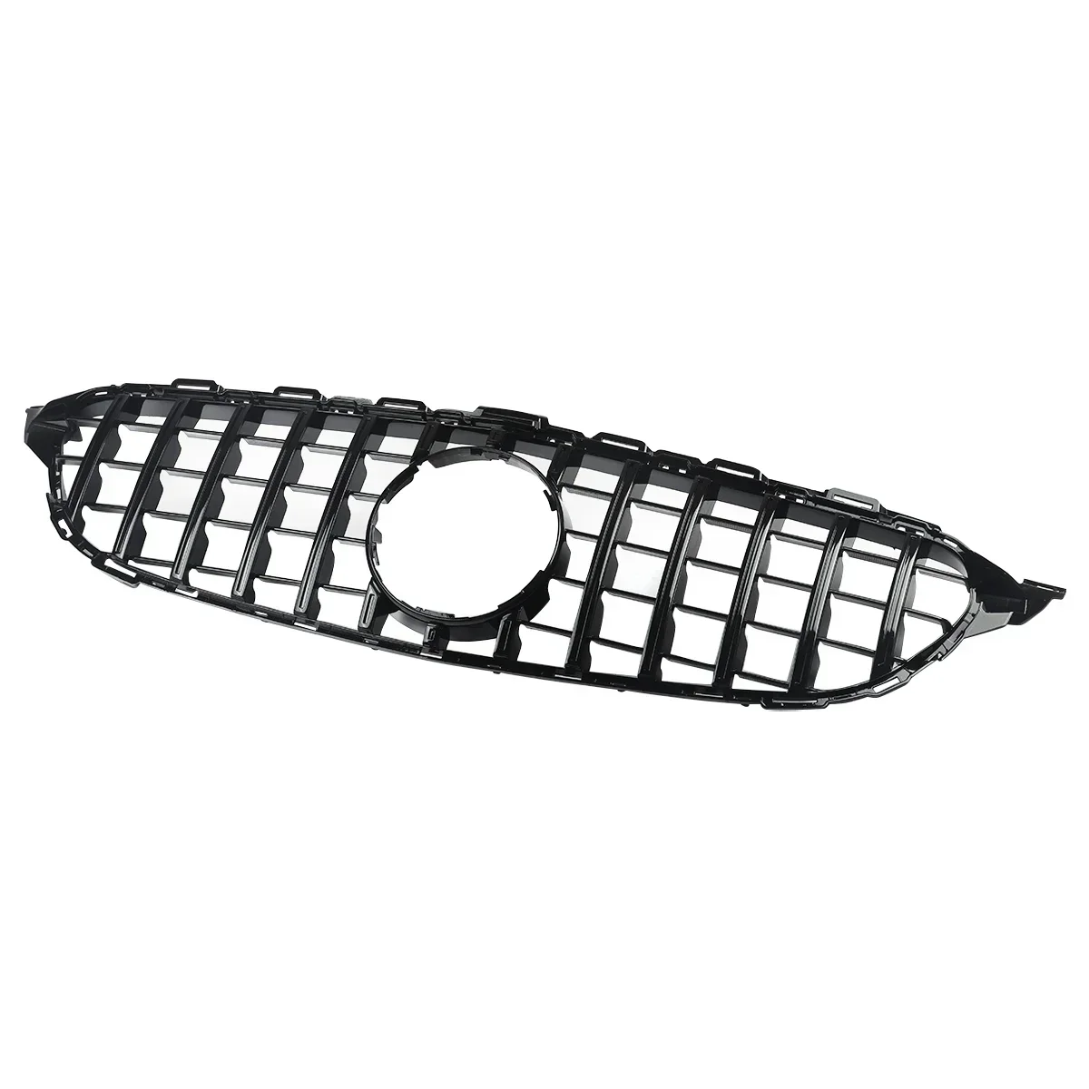 Передняя решетка радиатора для Mercedes W205 C300 C450 C43 AMG 2014-2018 GTR глянцевые черные