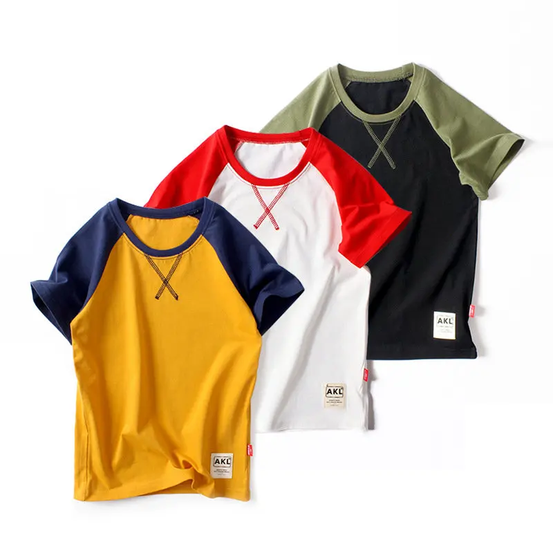 

Футболка детская хлопковая с коротким рукавом и круглым вырезом, на возраст 12 лет