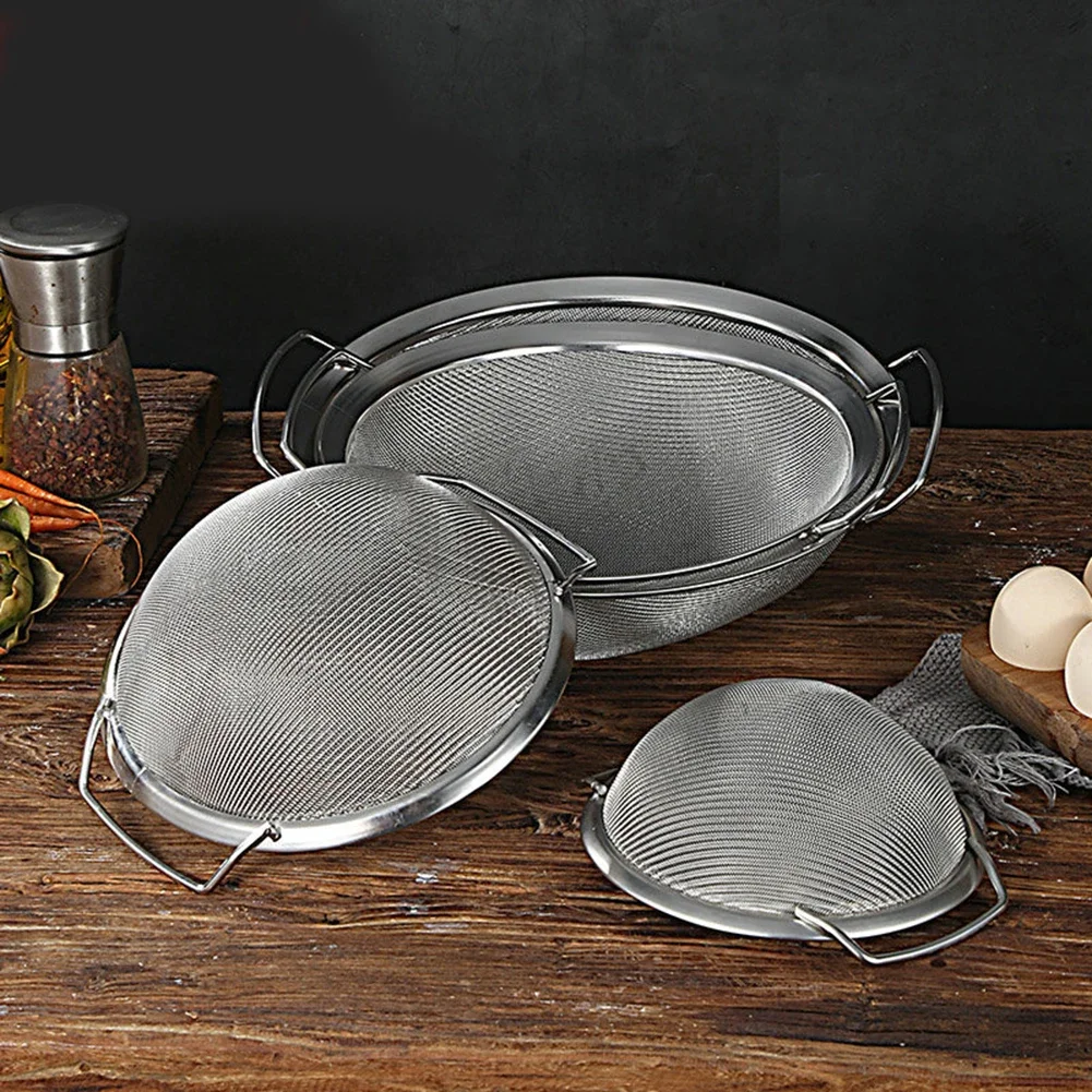 Фильтр с двойной ручкой сито для муки фильтр делает кухню более аккуратной