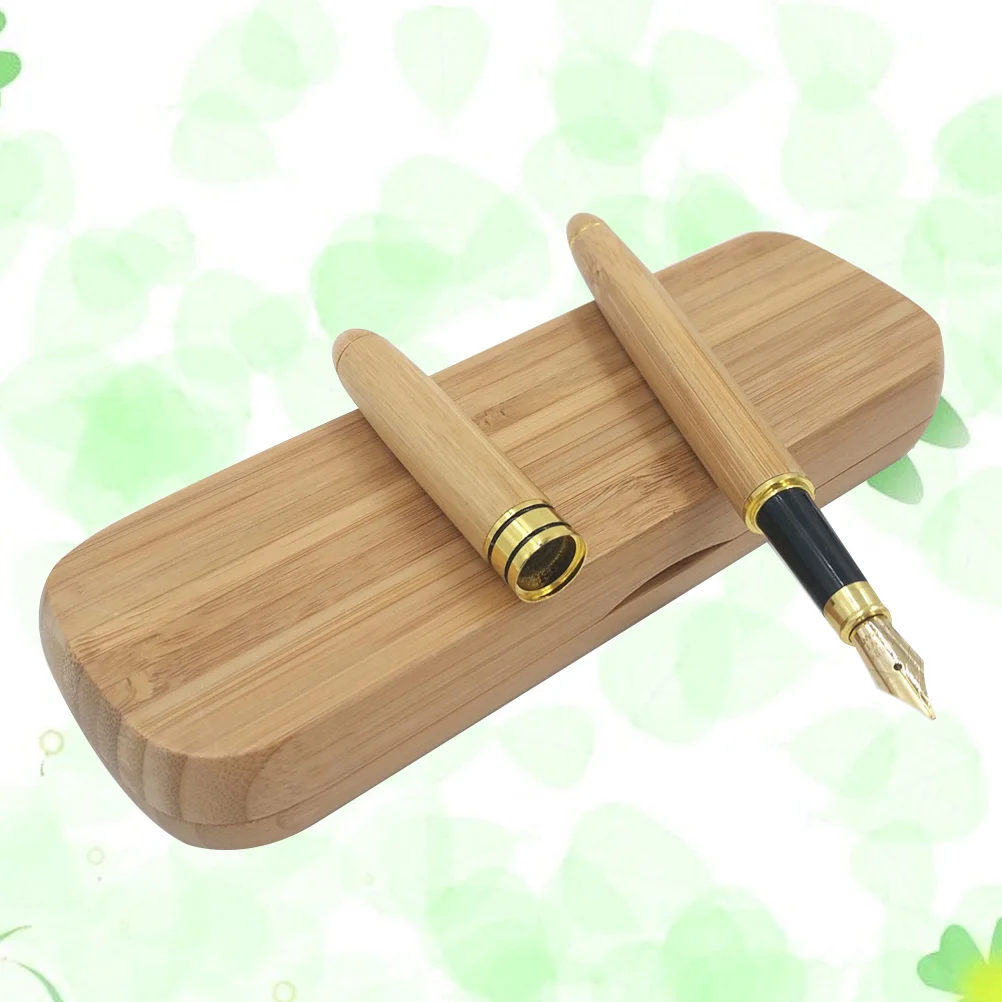 

Ручка перьевая бамбуковая с дизайном в подарок для подписи, каллиграфии, подарок на день рождения, День отца, годовщину