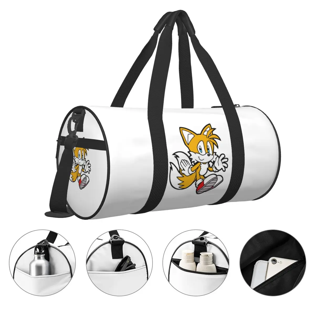 Фото Большая спортивная сумка Miles Tails Prower, многофункциональная дорожная сумка Duffle, сумки для фитнеса №4