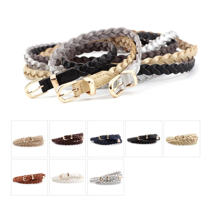 

Fashion Knitted Belt for Women Jeans Coats Leather Casual Womens Sweater Dress Accessories Belts Waistband Width 1.2cm