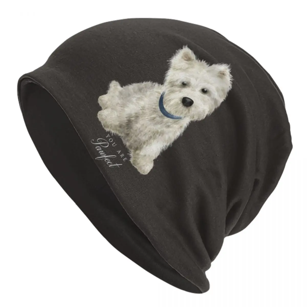 

Милая шляпа West Highland White Terrier Dog, вязаные шапки, мужские и женские крутые зимние теплые шапки унисекс Westie щенок, шапка
