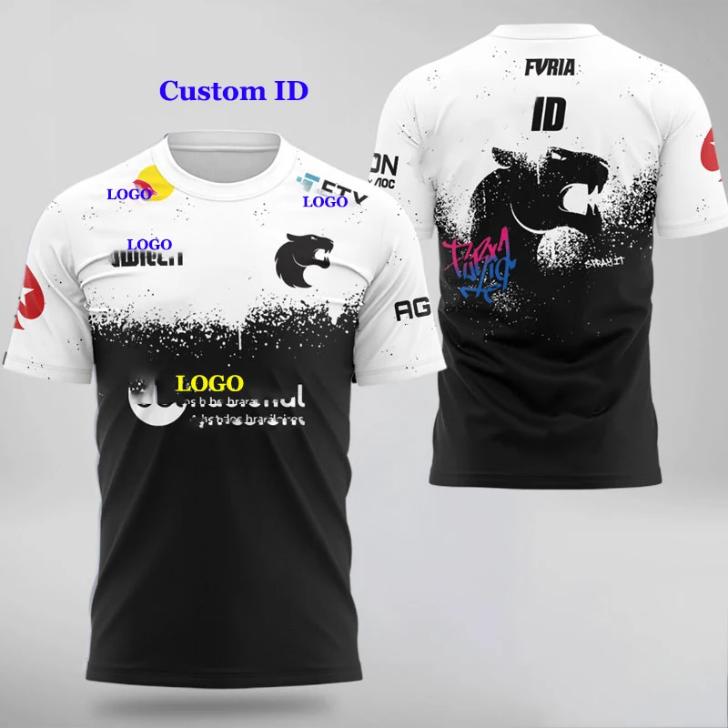 2022 CSGO FURIA игрок команда Джерси Униформа пользовательский ID имя номер Футболка для
