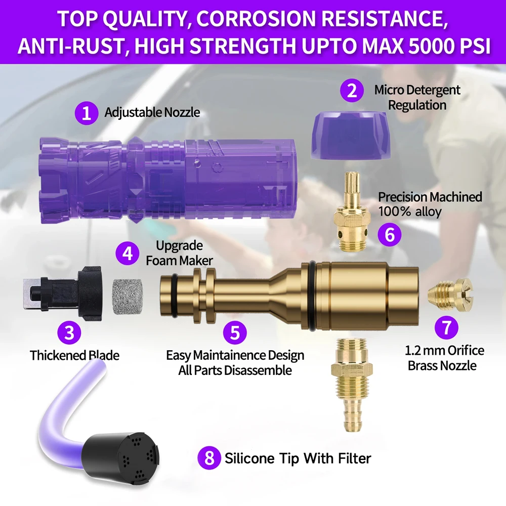 Мойка высокого давления пенная машина для мойки автомобилей алюминиевый