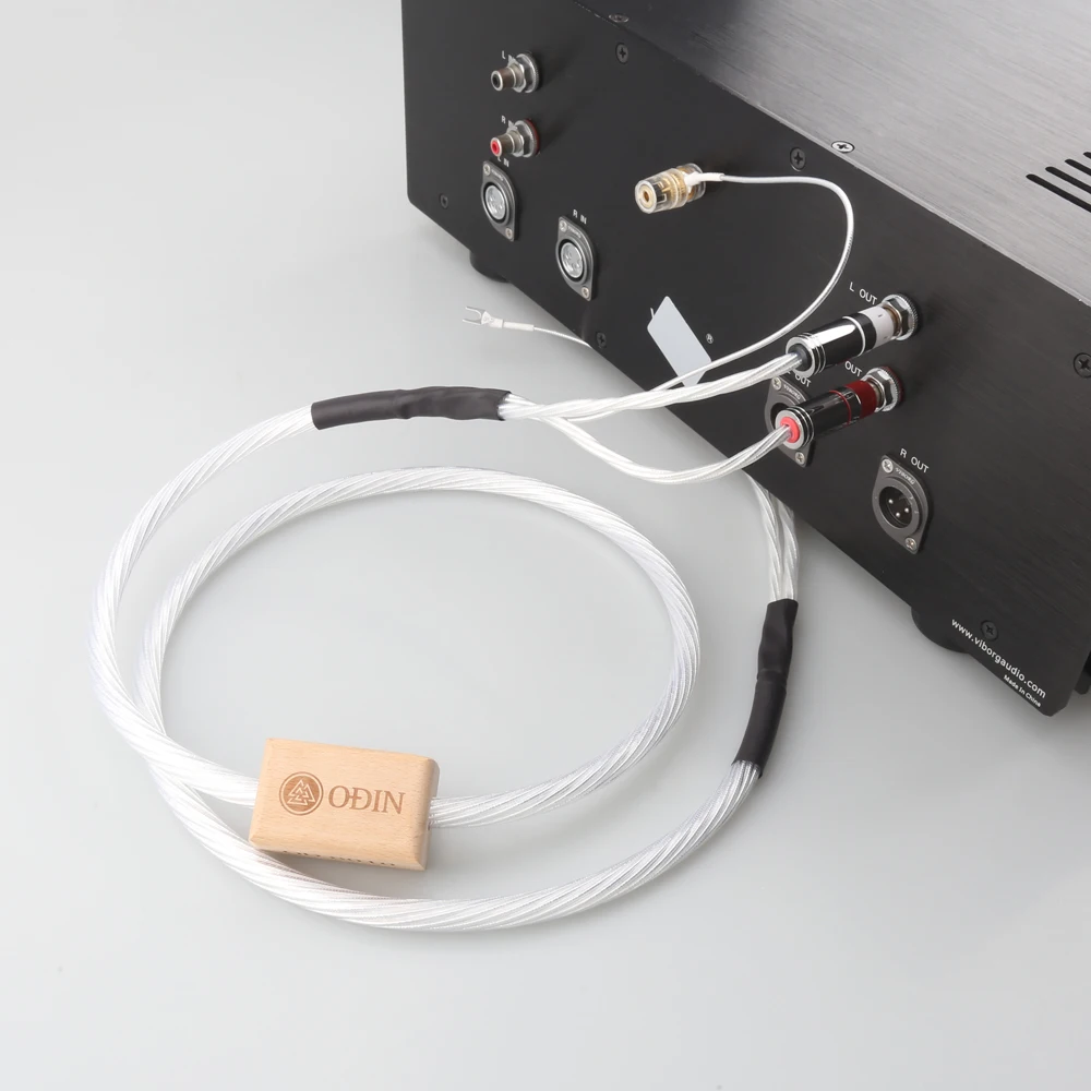 HI-END Nordost Odin 2 посеребренный телефонный кабель RCA тонарма с заземляющим проводом |