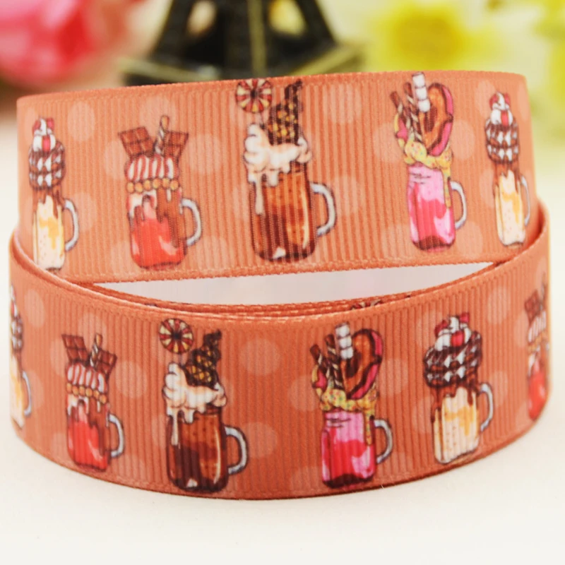 

22mm 25mm 38mm 75mm Soft drinks Cartoon Character printed Grosgrain Ribbon party decoration 10 Yards X-05329