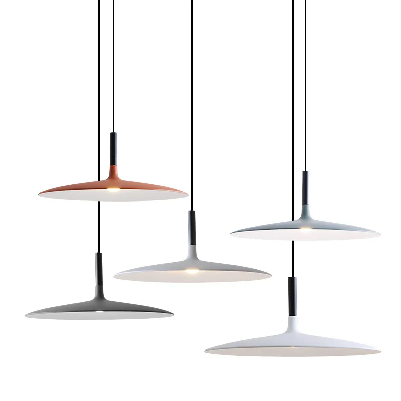 

Nordic Home Pendant Lamp Modern UFO Aluminum Kitchen Round Led Chandelier Living Dining Room Table Indoor Hanging Light Fixture