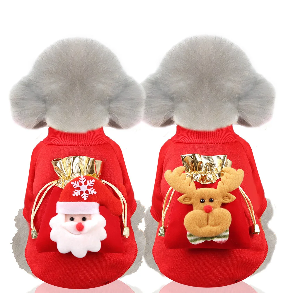 

Christmas Lucky Bag Dog Clothes For Small Dogs pets clothing Winter Chihuahua Coat French Bulldog Puppy Dog Jacket