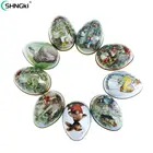 1 шт. фотографический фон с пасхальными яйцами коробка конфет в форме вечерние украшения сплав металлические сувенирные Жесть чехол Пасхальный кролик цыпленок печати