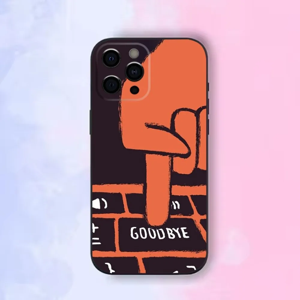 Чехол для телефона J-Jean Jullien iPhone 16 15 14 13 12 Mini 11 Pro XR X XS MAX 7 8 Plus силиконовый чехол