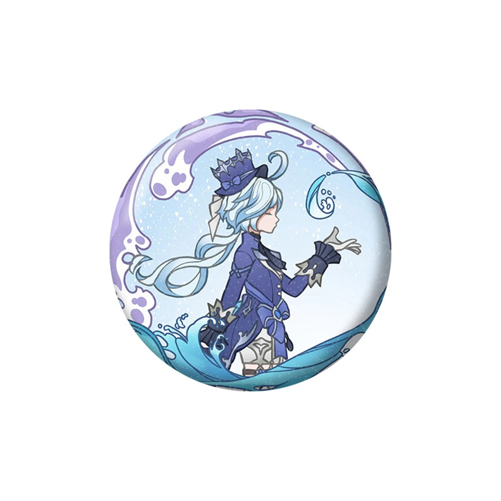 Игра Genshin Impact Summertime Odyssey Fantasia Fatui Lynette Камисато Аяка Косплей Костюм Значок Булавка