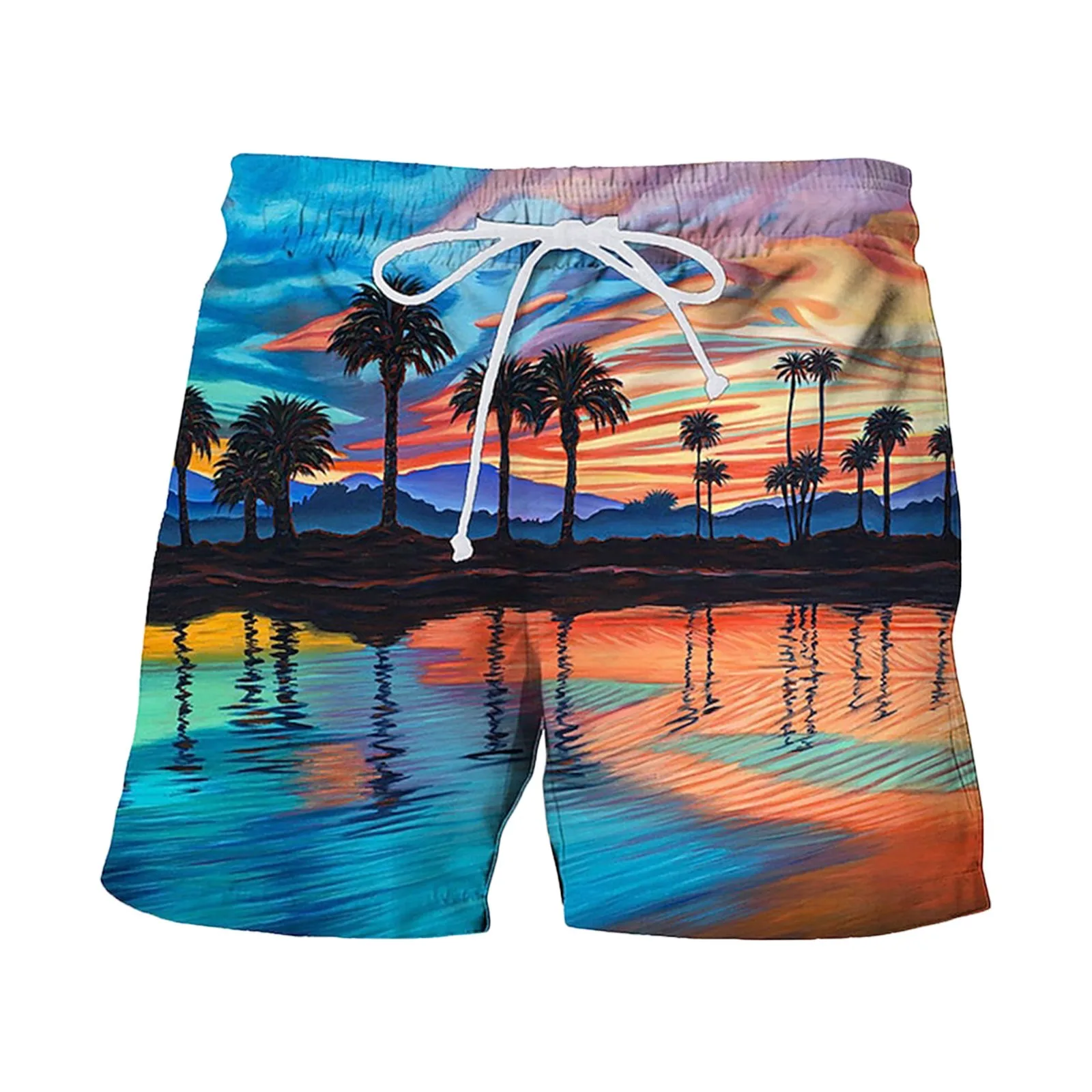 Мужские плавки без подкладки Длинные с флагом 4 шт.