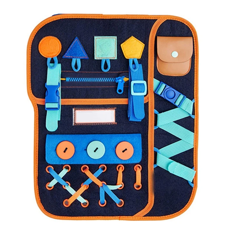 

Backpack Busy Board Basic Skills Exercise Board Educational Learning Kids Sensory Toys Learn To Suit For Children Early