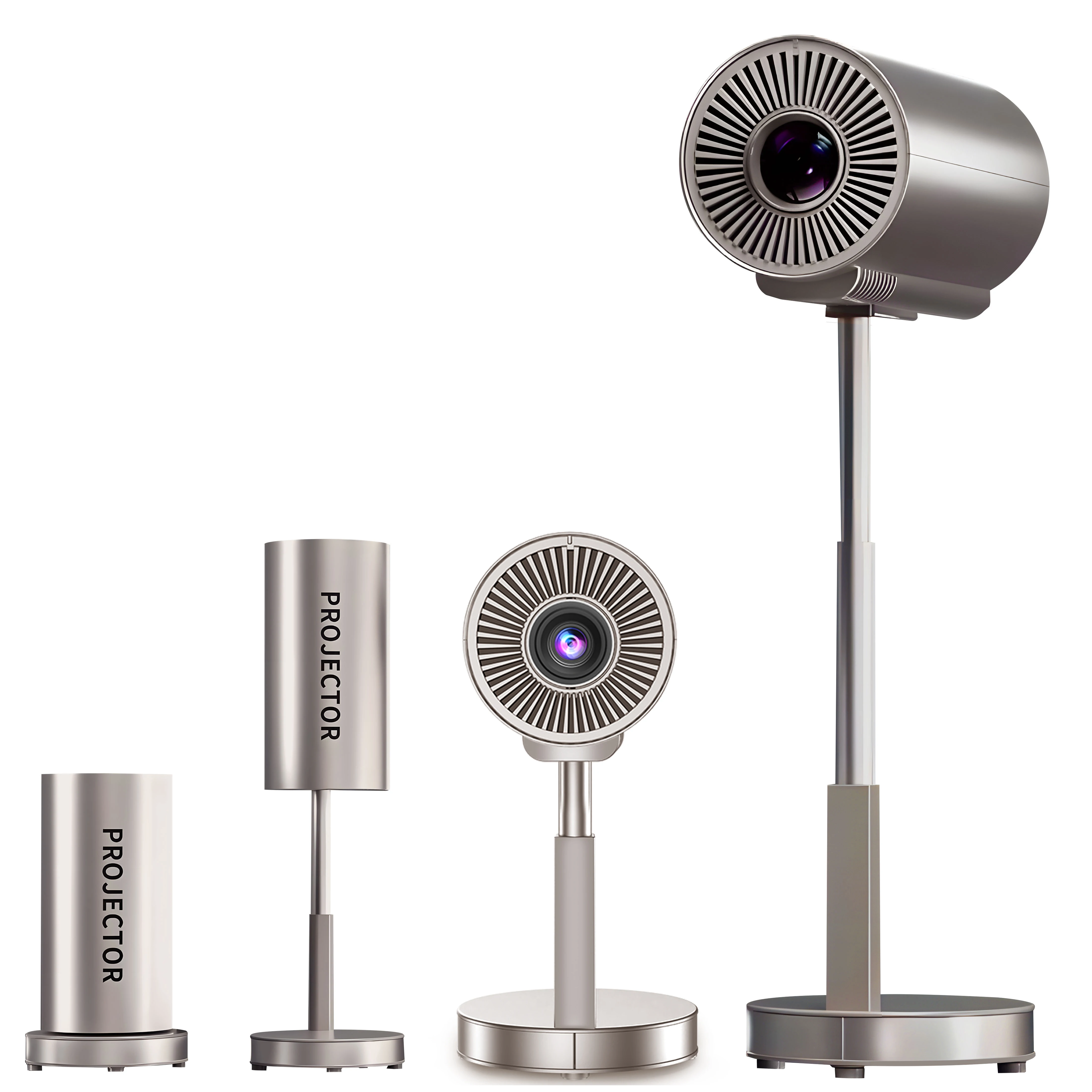 Проектор Feelwow встроенный 90° ° Регулировка высоты подставки. Native 1080p. Поддержка 4K