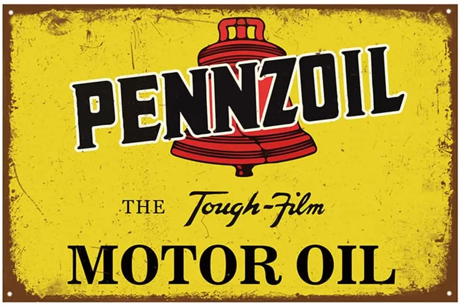 

Винтажная жестяная вывеска, металлические вывески на автомобиль с газовым маслом для гаража, мужской пещеры, Ретро Декор стен, 8x12 дюймов (...