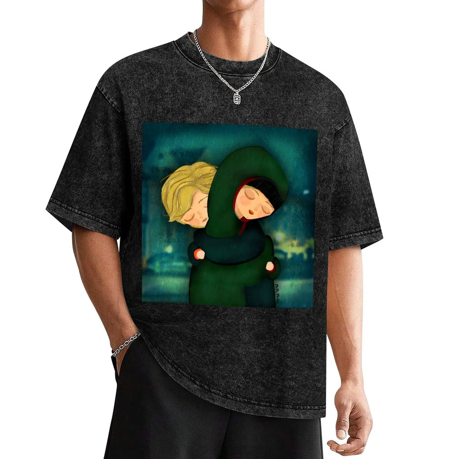 Футболка O Helga Natt Isak and Even таможенный дизайн вашей мужской одежды мужская одежда