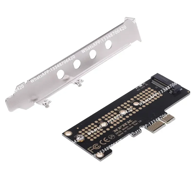 Карта-адаптер NVMe PCIe X4 X2 M.2 NGFF SSD на PCIe X1 с винтами, полноразмерная, 1 шт. (art.: 3920dc415703f) - 3920dc415703f