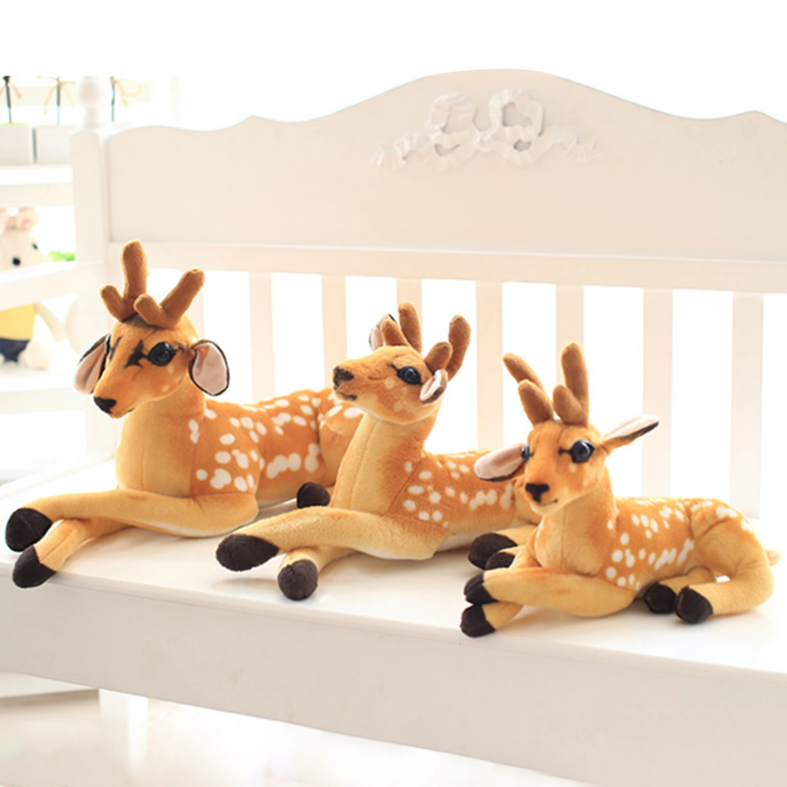 

Pudcoco 30 см, мультяшная плюшевая игрушка, милые животные, олень, кукла, подушка для детей, милый подарок на день рождения