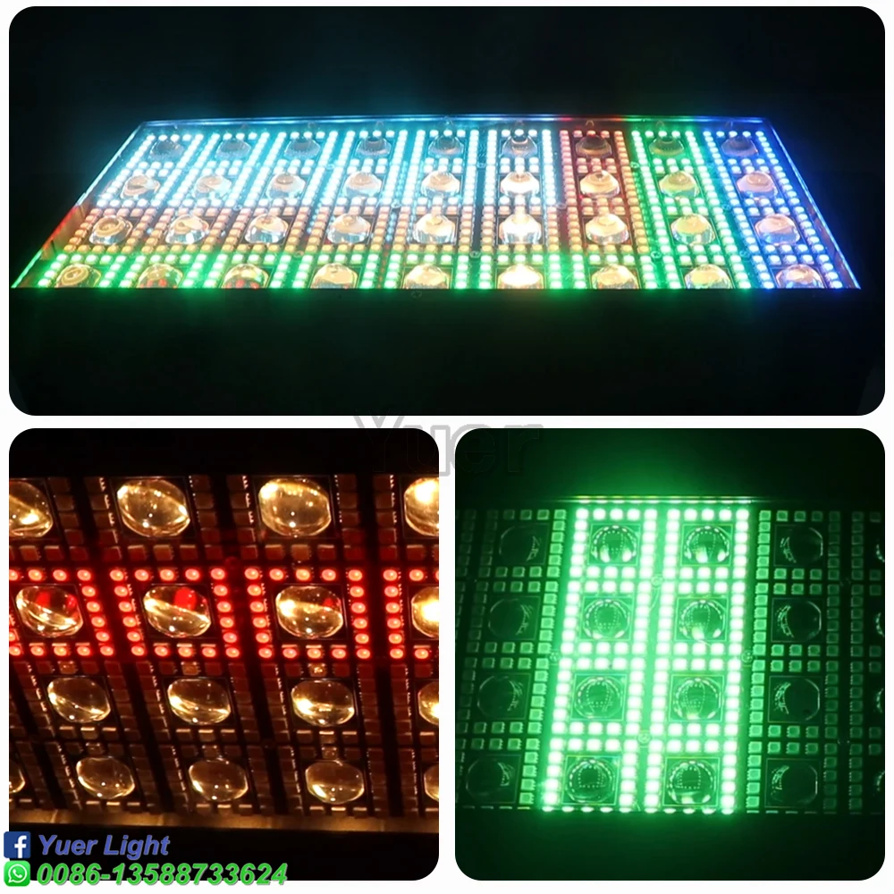 2 шт./лот с 1 упаковкой из 4 летных кейсов YUER Light Stage 36X3W Светодиодный поворотный