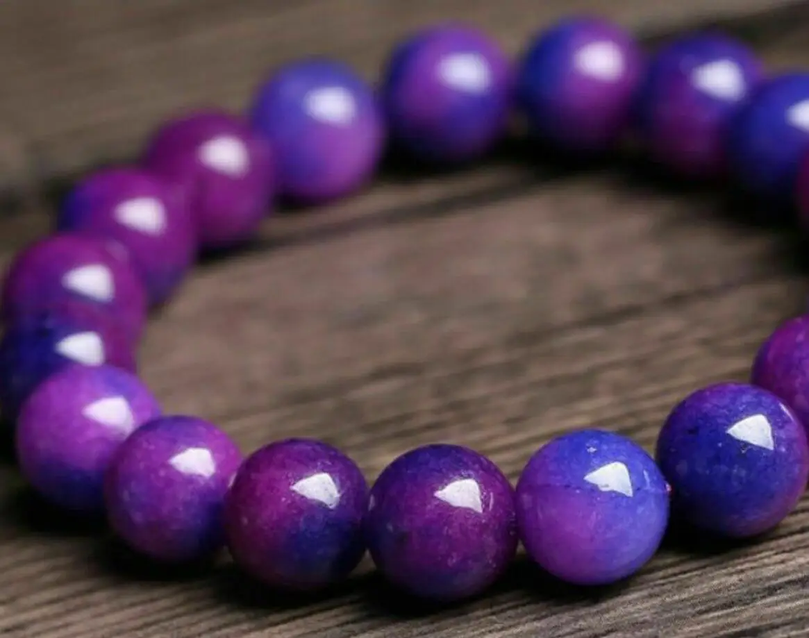 6 / 8 10 12 14 мм натуральный фиолетовый судиановый Южноафриканский Круглый браслет