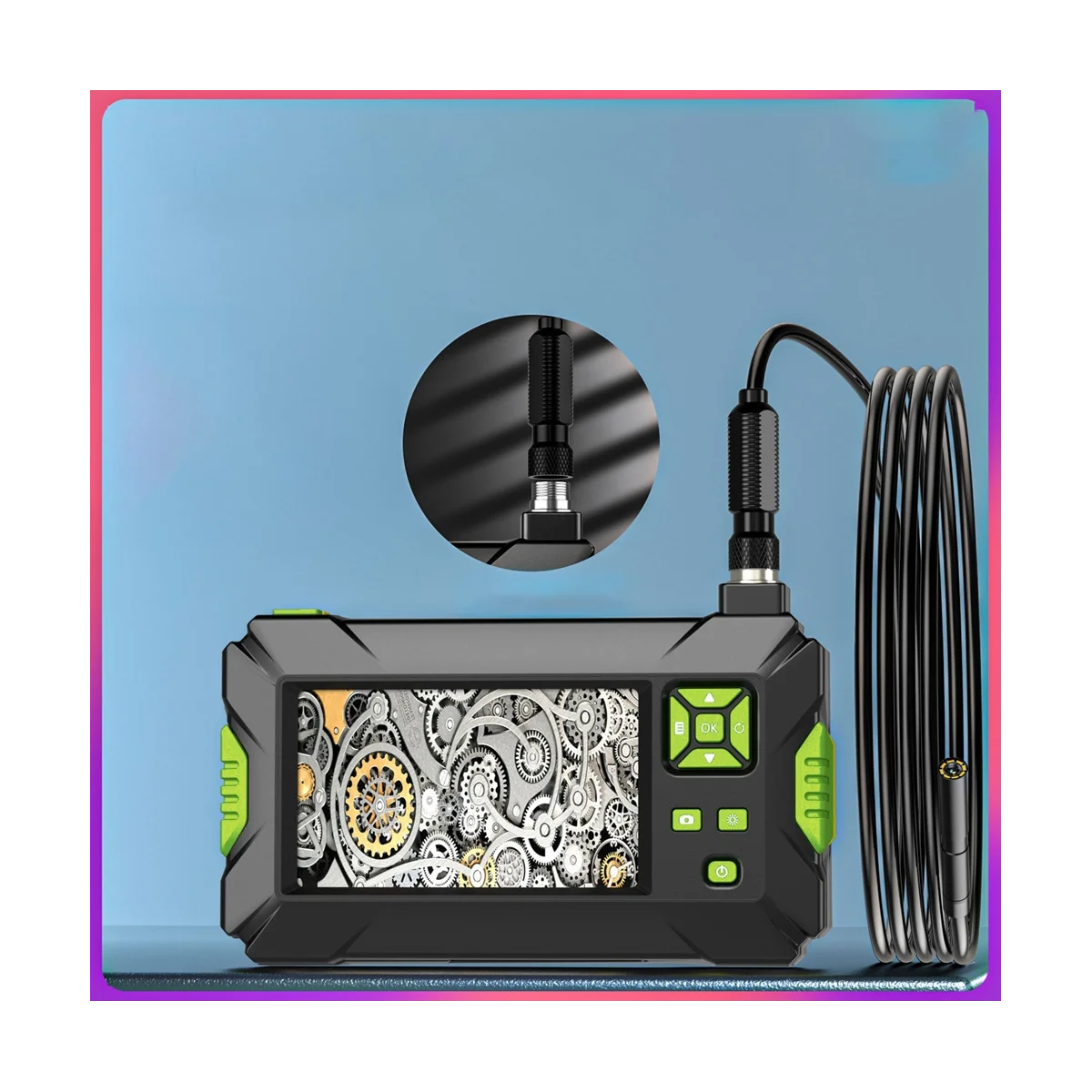 HD Бороскоп с фотообъективом светодиодный 8 мм фотокамера для визуального осмотра