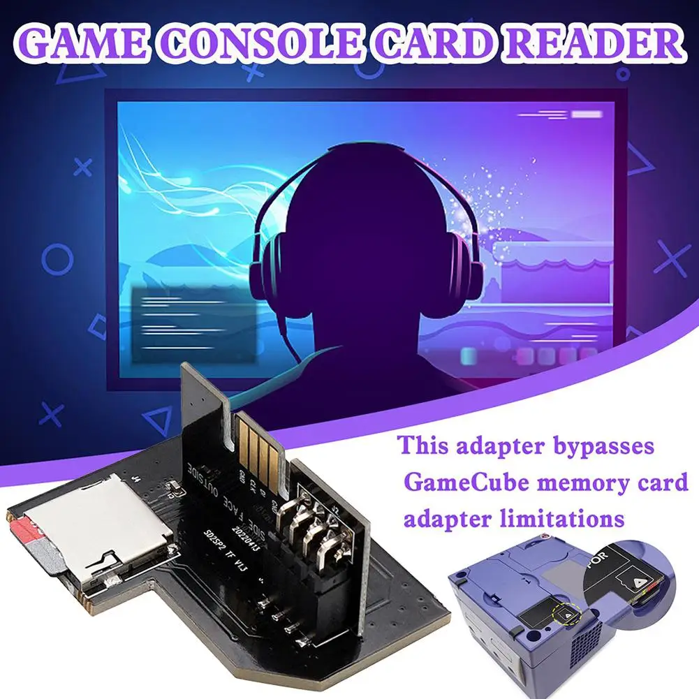 Новый адаптер SD-карты V1.3 SD2SP2 Pro с нагрузкой TF Card Reader для Nintendo Gamecube NGC NTSC PAL Serial Port 2
