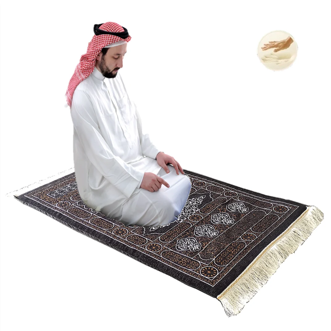 

Islamic Muslim Prayer Mat Salat Islam Musallah Prayer Rug Tapis Carpet Tapete Banheiro Islamic Praying Mat With Tassel Decor