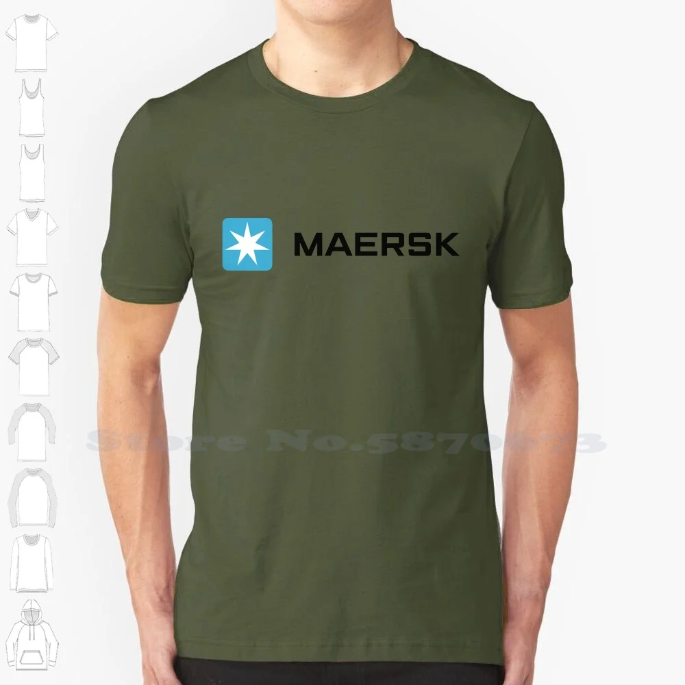 

Maersk Casual T Shirt Top Quality Graphic 100% Cotton Tees