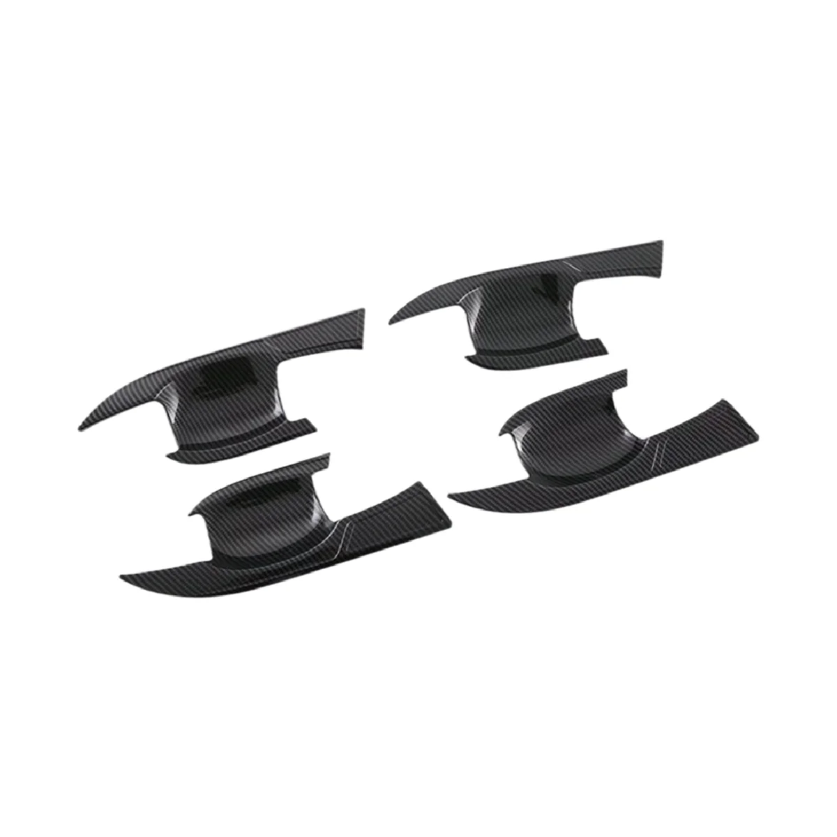 

Car Carbon Fiber ABS Outer Door Bowl Trim Protective Cover Sticker for 2022-2023