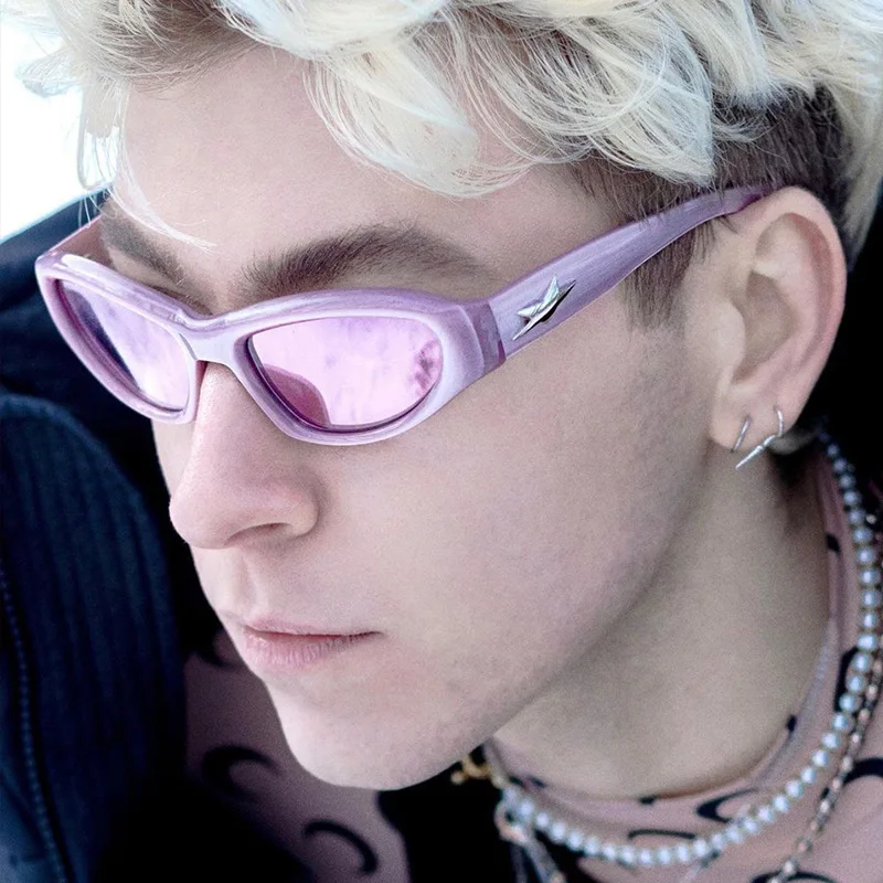 

2023 New Cat Eye Sunglasses Women Vintage Fashion Star Punk Sun Glasses Men Retro Shades 2000'S Y2k Glasses Eyewear UV400 Female