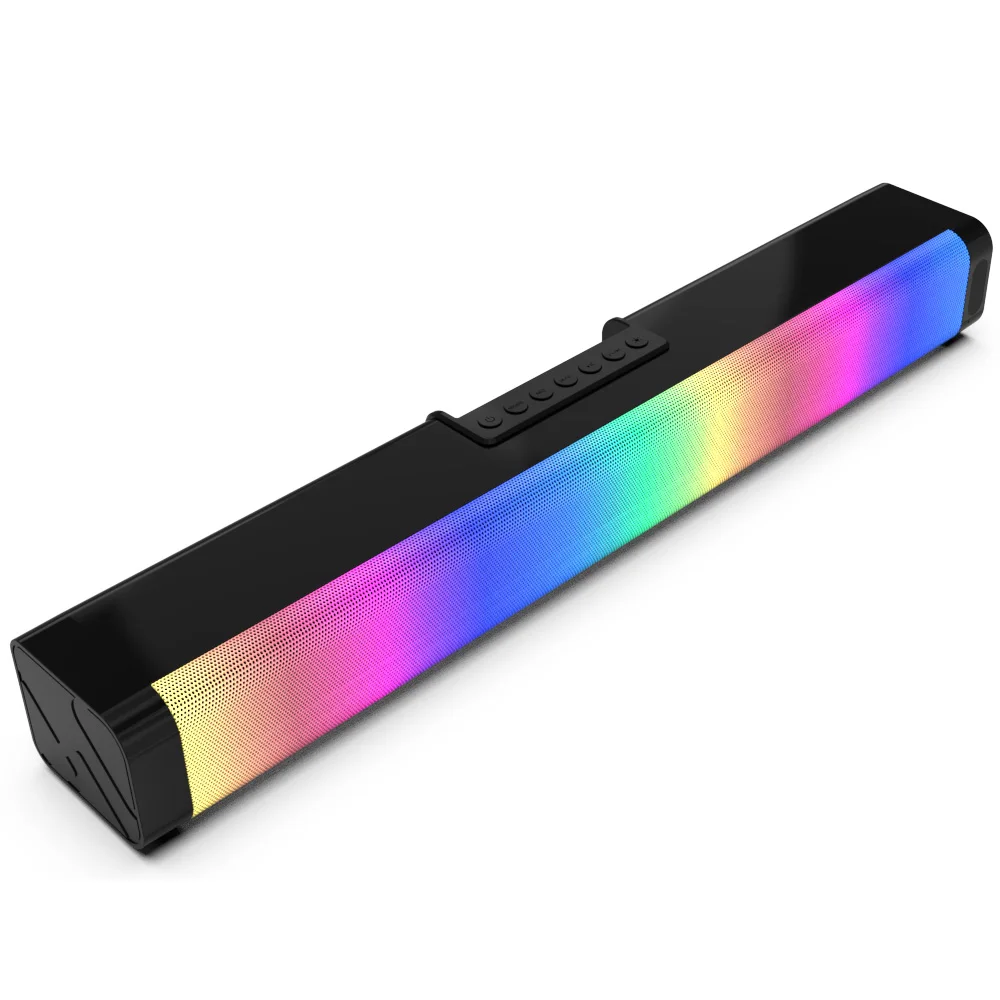 

2022 Hot Selling 20W Wireless Remote Colorful Speaker Soundbar For TV PC Phone Home Theater
