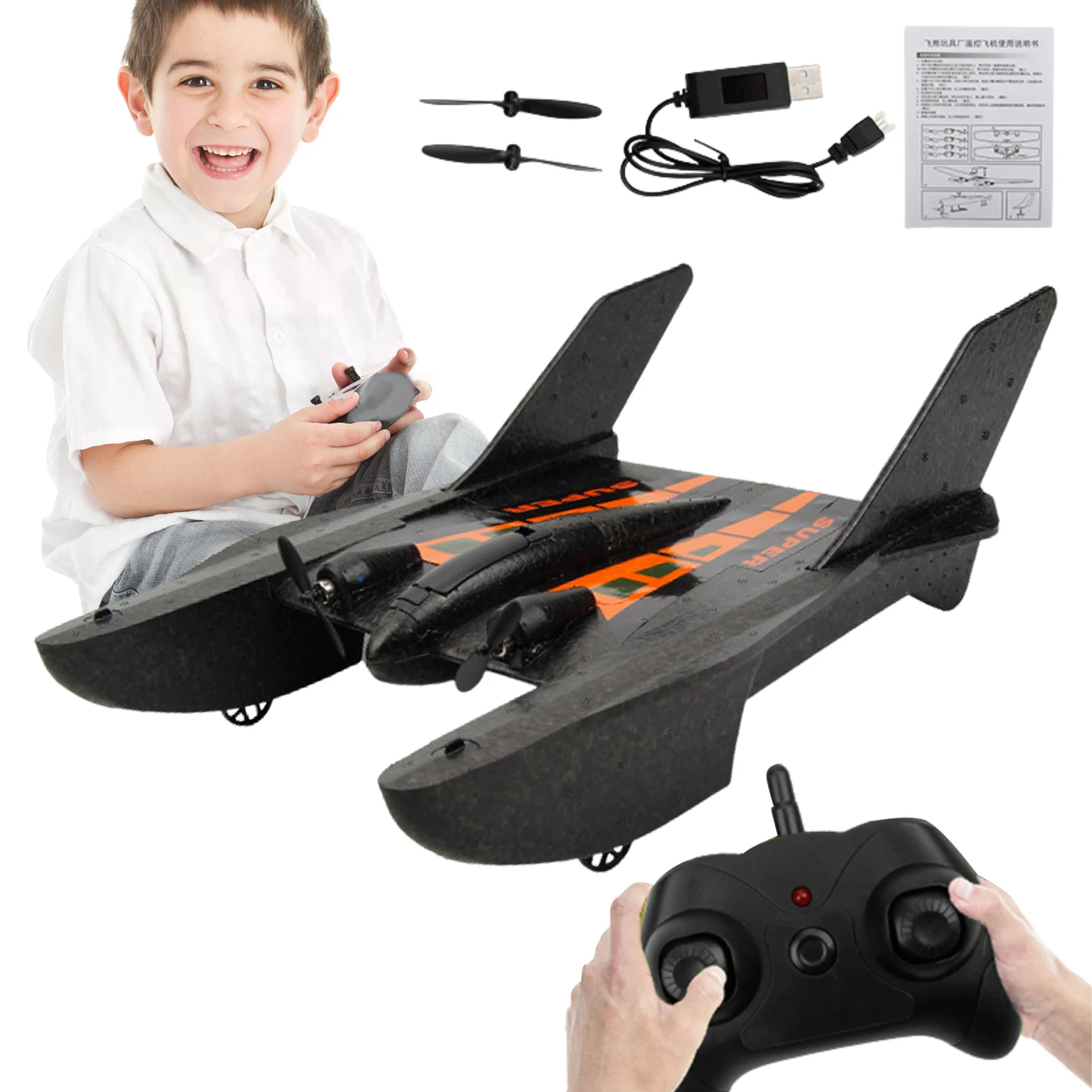 

Планер с дистанционным управлением FX815 2,4G RC, пенопластовый самолет, игрушки, электрический трюк, летающий вверх дном, отличный Пасхальный по...